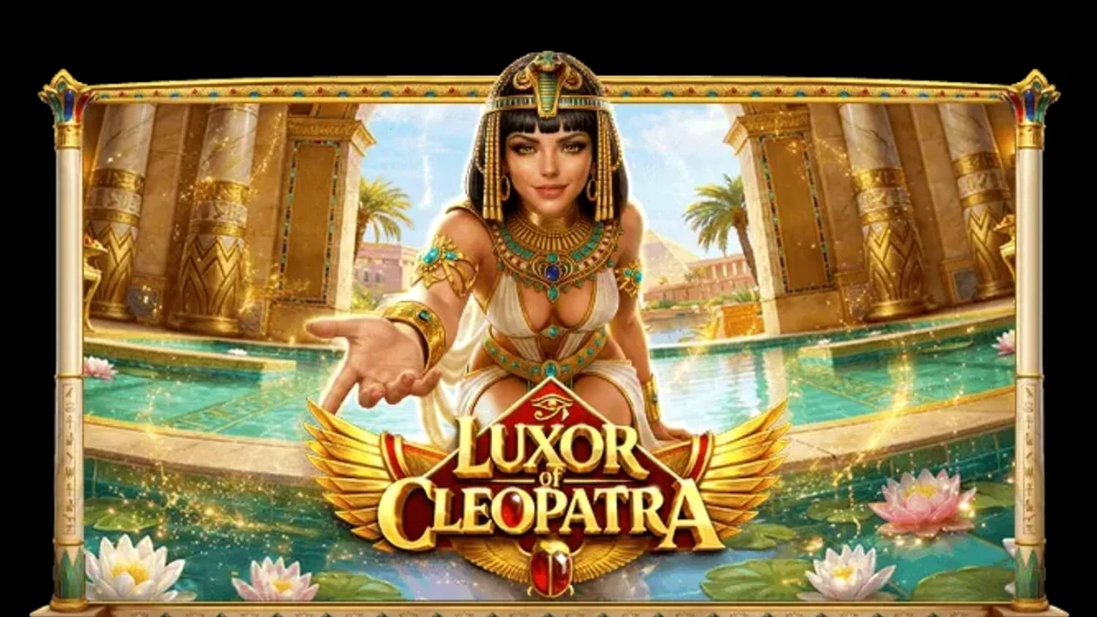 Tampilan visual slot Luxor of Cleopatra dengan tema Mesir kuno yang mewah
